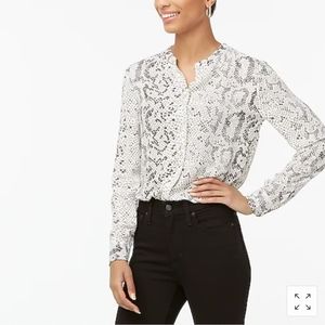 NEW Snakeskin button-up top